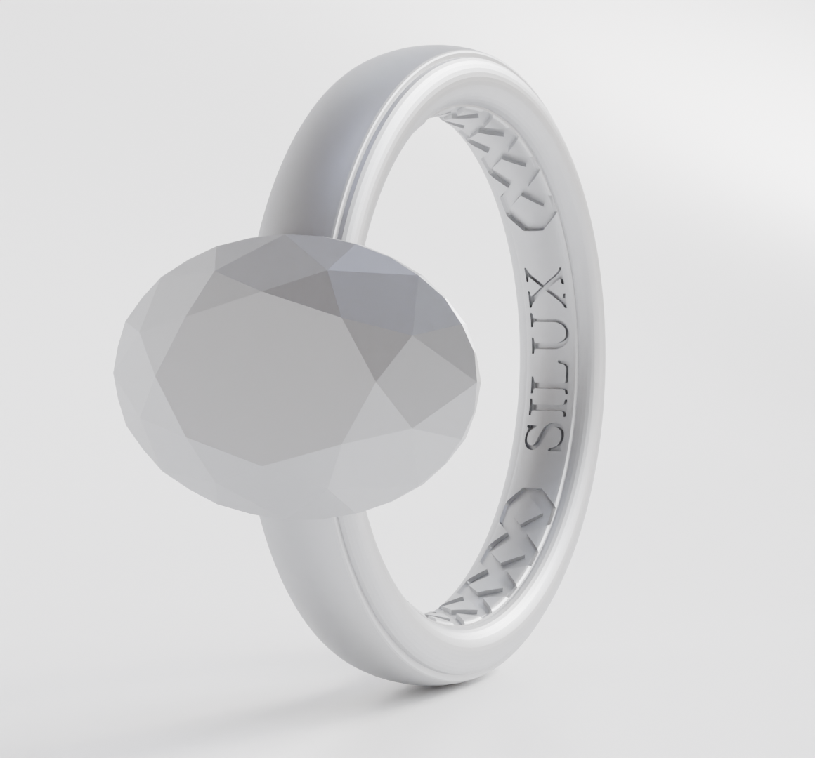 Oval Silicone Ring
